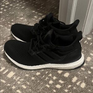 Adidas Ultra boost Men's Black and White Athletic Shoes